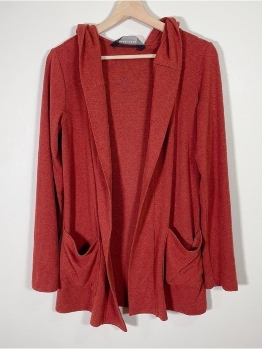 Code x Mode Lightweight Open-Front Rust Cardigan - Picture 2 of 13
